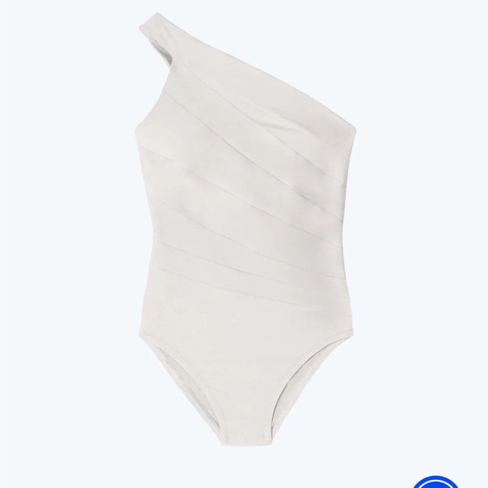 Summersalt Cream One-Shoulder Swim One Piece